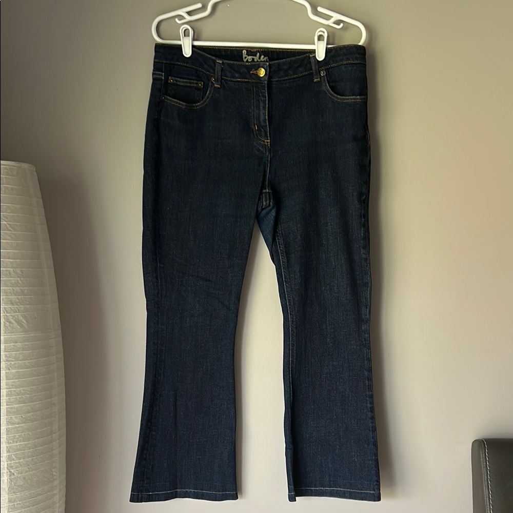 BODEN Women’s High Rise Dark Wash Denim Jeans